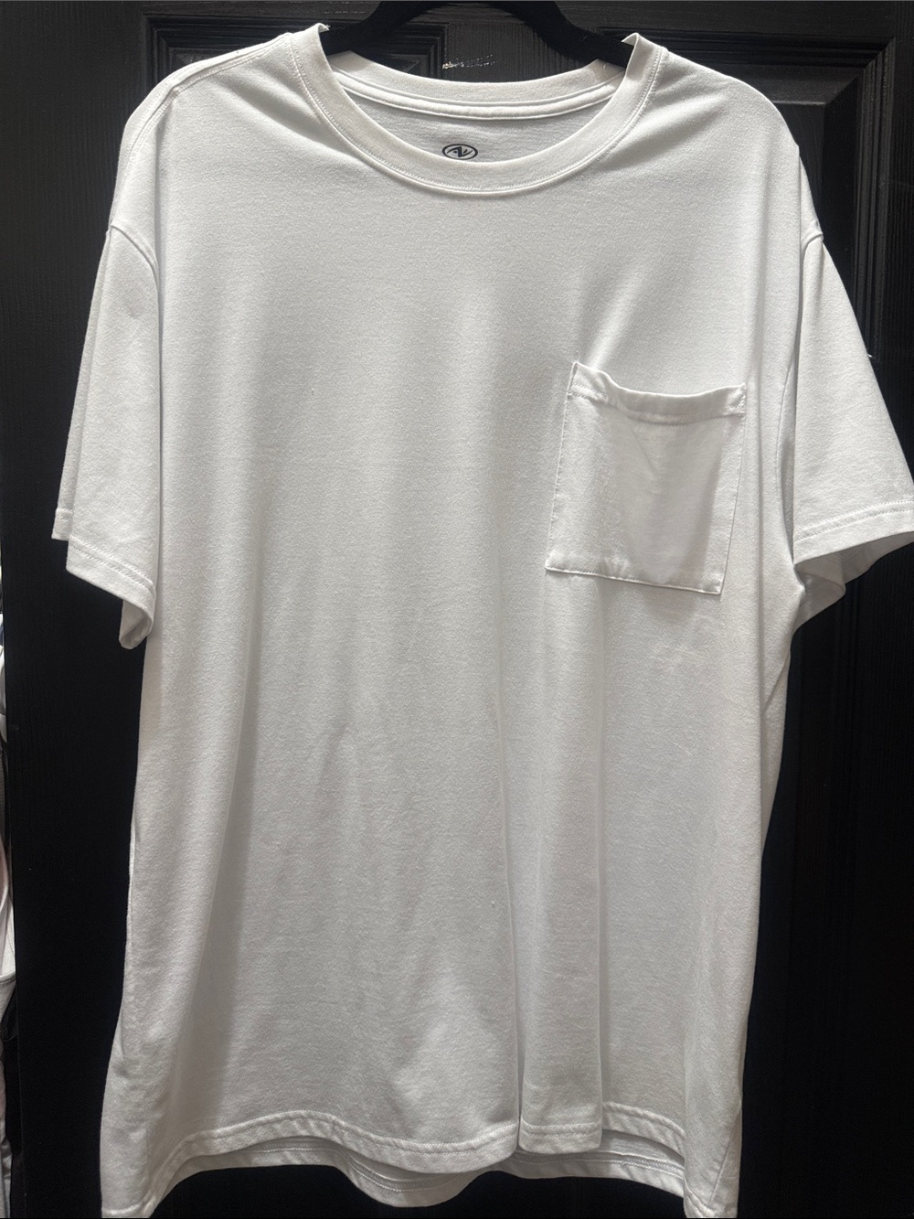 Athletic Works White Short Sleeve Pocket Tee